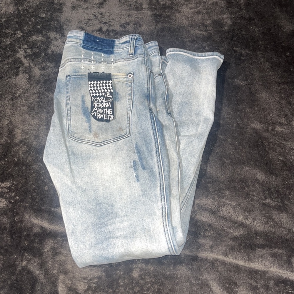 Mens Ksubi Van Winkle Trashed Dreams Skinny Jeans